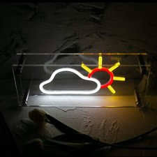 Desktop Cloud Sun Decorated LED neon sign lights USB power Acrylic Neon Light