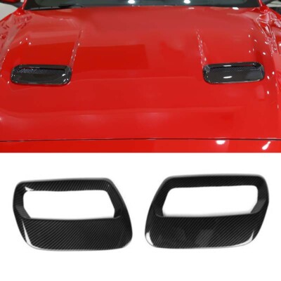 Motorhauben-Lüftungsabdeckung Carbonfaser-ABS für Ford Mustang 2018/2019+ USA