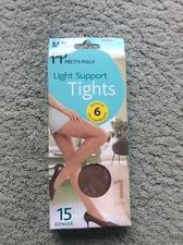 Pretty Polly Chiffon Tights 15 Denier New In Box