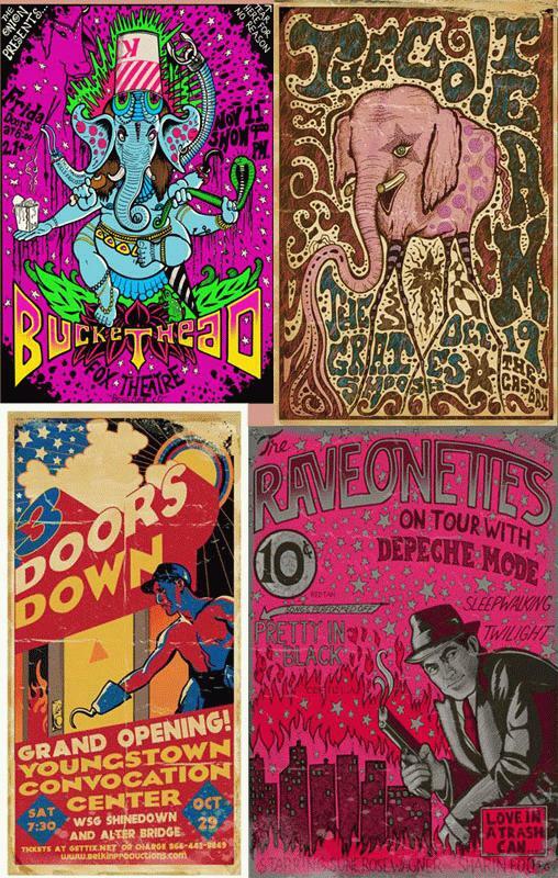 DARREN GREALISH WEEN CONCERT POSTER COLLECTION LOT X16 | eBay