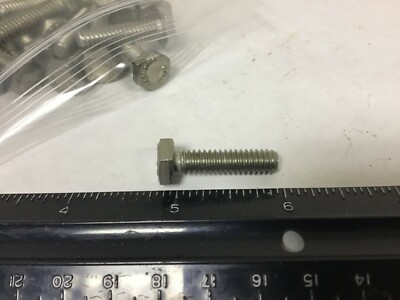 Qty (25) 1/4-20 X 1''  Stainless Hex Head Screws