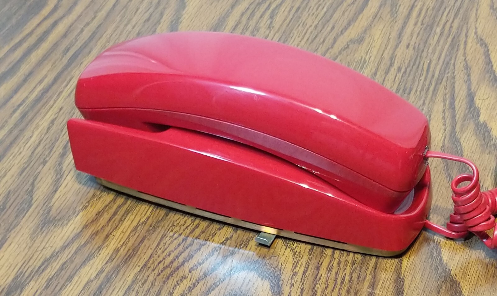 Vintage ITT Slimline Telephone Red Button Dial eBay