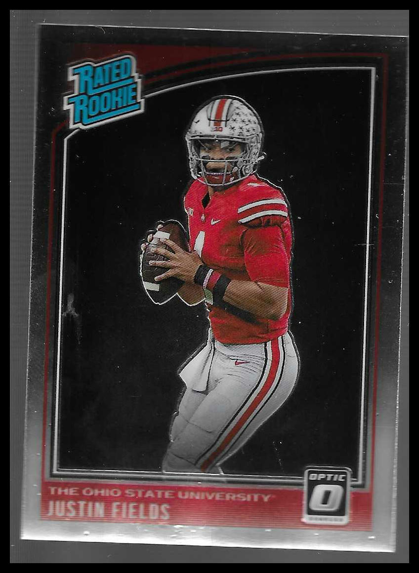 2021 Panini Chronicles Draft #202 Justin Fields Donruss Optic Rated Rookies