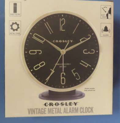 Crosley Vintage Metal Alarm Clock 5