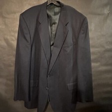 Pierre Balmain Blazer Sports Coat 52L Black Jacket Wool Couture Luxury