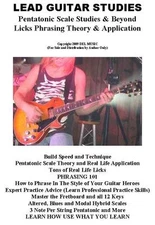 Lead Guitar Lessons E Book PDF on CD Rock Blues Lead Licks Theory Tab Scales 