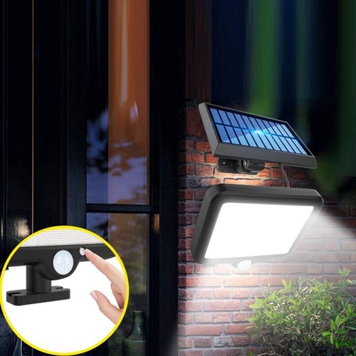 Solar Powered COB LED Wall Light PIR Motion Sensor Outdoor Waterproof Lamp - Picture 27 of 54