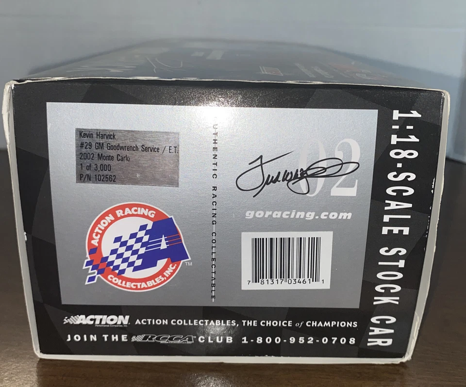 Action #29 Kevin Harvick GM Goodwrench service/E.T 2002 Monte Carlo 1:18 - Image 4 of 4
