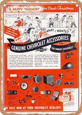 Metal Sign - 1936 Chevy Accessories Ad Vintage Ad Metal Sign - 1936 Chevy Accessories Ad Vintage Ad