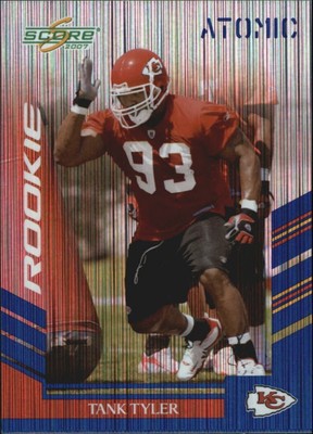 Tank Tyler 2007 Score Atomic Kansas City Chiefs Football Card #303 Demarcus Tank ...