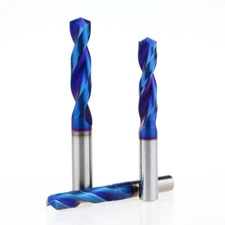 HRC65 Solid Carbide Drill Bit 1mm-20mm 2-Flute Stub Straight Shank Twist