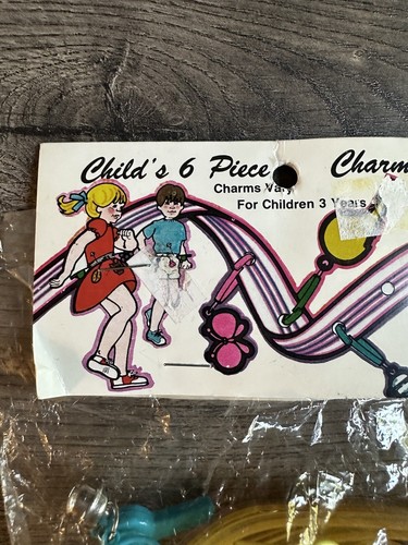 Vintage 1980s Bell Charm Belt with 6 Mixed Charms Brand New In Bag - Picture 3 of 10