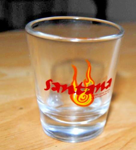 CARLOS SANTANA SHOT GLASS 1995 S&B Productions