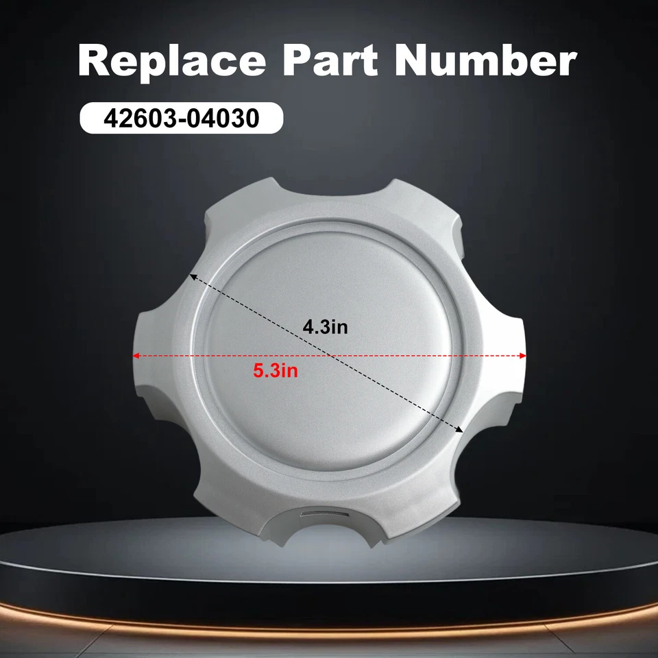 4x Tapacubos centrales de rueda para Toyota 4Runner 1996-2002 Tacoma 1995-2000 Foto 3 de 4