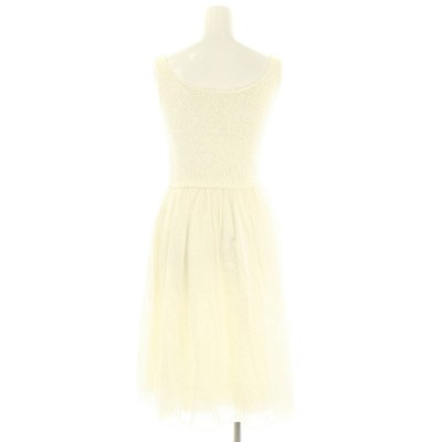 Foxy Boutique FOXEY Knit Switch Sleeveless Dress Knee Length  