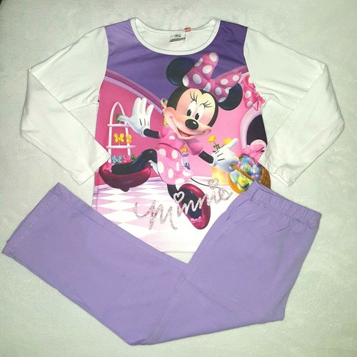 T-shirt Basique Mini Club Fille – Violet 5-6 Ans – Manches Longues Coton – État Correct