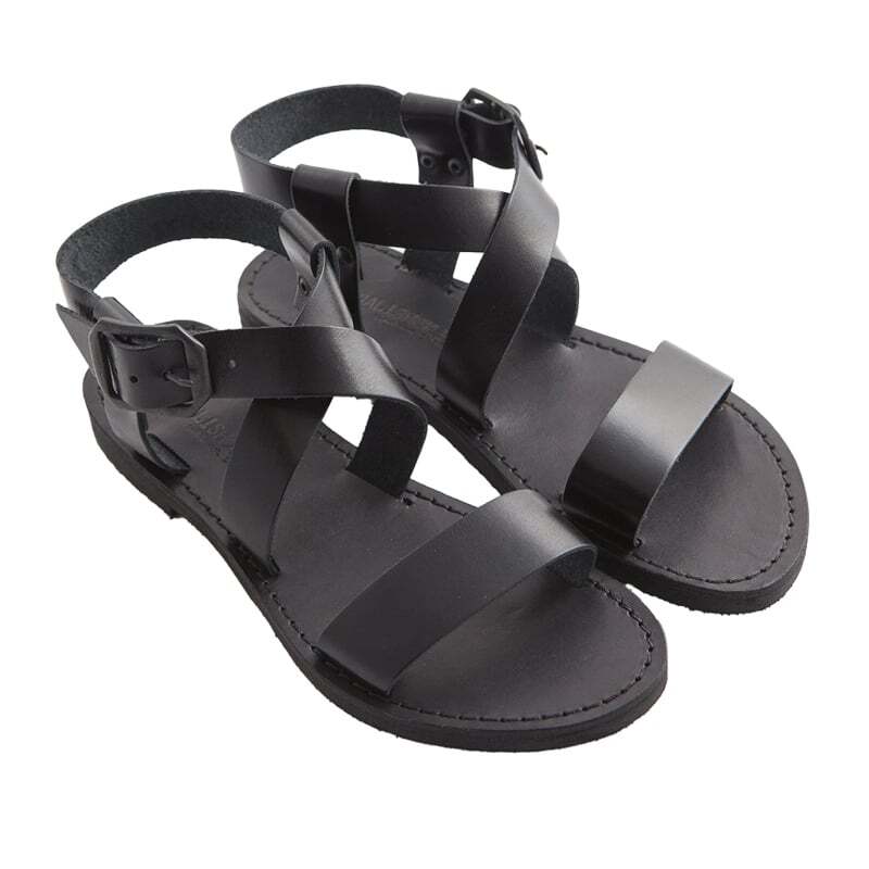 Sandali donna MADE IN ITALY in pelle e cuoio stile Francescano