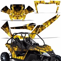 Graphics Kit Wrap For Arctic Cat Wildcat 1000 Utv Decals Sxs 2012-2014 Ice Yllow Graphics Kit Wrap For Arctic Cat Wildcat 1000 Utv Decals Sxs 2012-2014 Ice Yllow