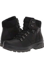 ECCO Men's Rugged Track Mid Black Waterproof Hiking Boots EU 42 Size 8 - 8.5 US