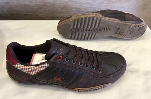 Le Coq Sportif Maubert Brown Leather Men's Retro Sneaker 9 Shoes Trainers EU 42 - 第 4/12 張圖片
