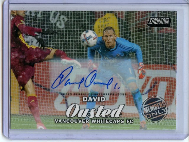 2017 Topps Stadium Club MLS Soccer MEMBERS ONLY Auto #93 David Ousted #8/20