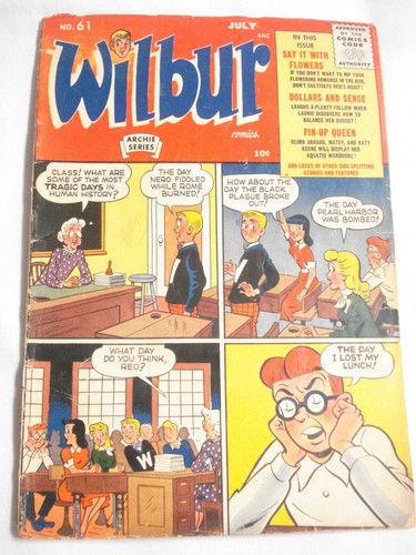 Wilbur #61 1955 Archie Series Katy Keene Good- Bill Woggon Art Golden Age