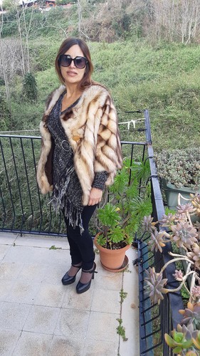 PELZ PELZMANTEL SKUNK SABLE ZOBEL FOX FUR RUSSIAN SABLE PELLICCIA FOURRURE  - Picture 7 of 10