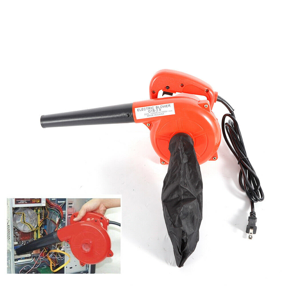 1000W Electric Operated Air Blower Dust Cleaning Computer Cleaner W/ Dust Bag