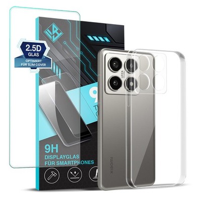Handy Hülle für Xiaomi 14T / 14T Pro Schutzhülle Case Cover Transparent Glas Top