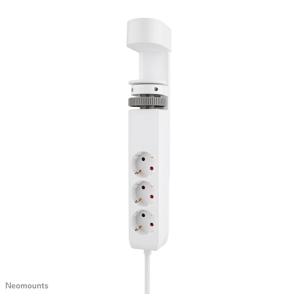 Neomounts Tischsteckdose mit Klemme 3-fach/230V/USB-A/2xUSB-C/wei? (Tisch), Monitor Halterung, Weiss - Image 2