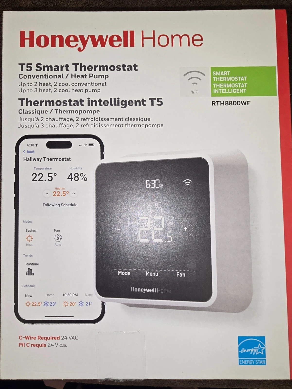 Honeywell Home T5 Smart Thermostat-White