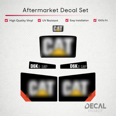 Aftermarket Decal Set for Caterpillar D6K2 LGP Dozer Kit