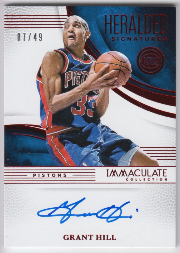 Panini GRANT Hill 篮球原始亲笔签名体育交易卡和配件| eBay