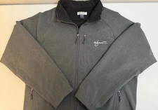 Large Wynn Las Vegas Casino Grey Softshell Jacket Pockets Golf Lightweight