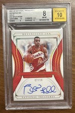 2021-22 National Treasures Definitive Ink GOLD Spud Webb #7/10