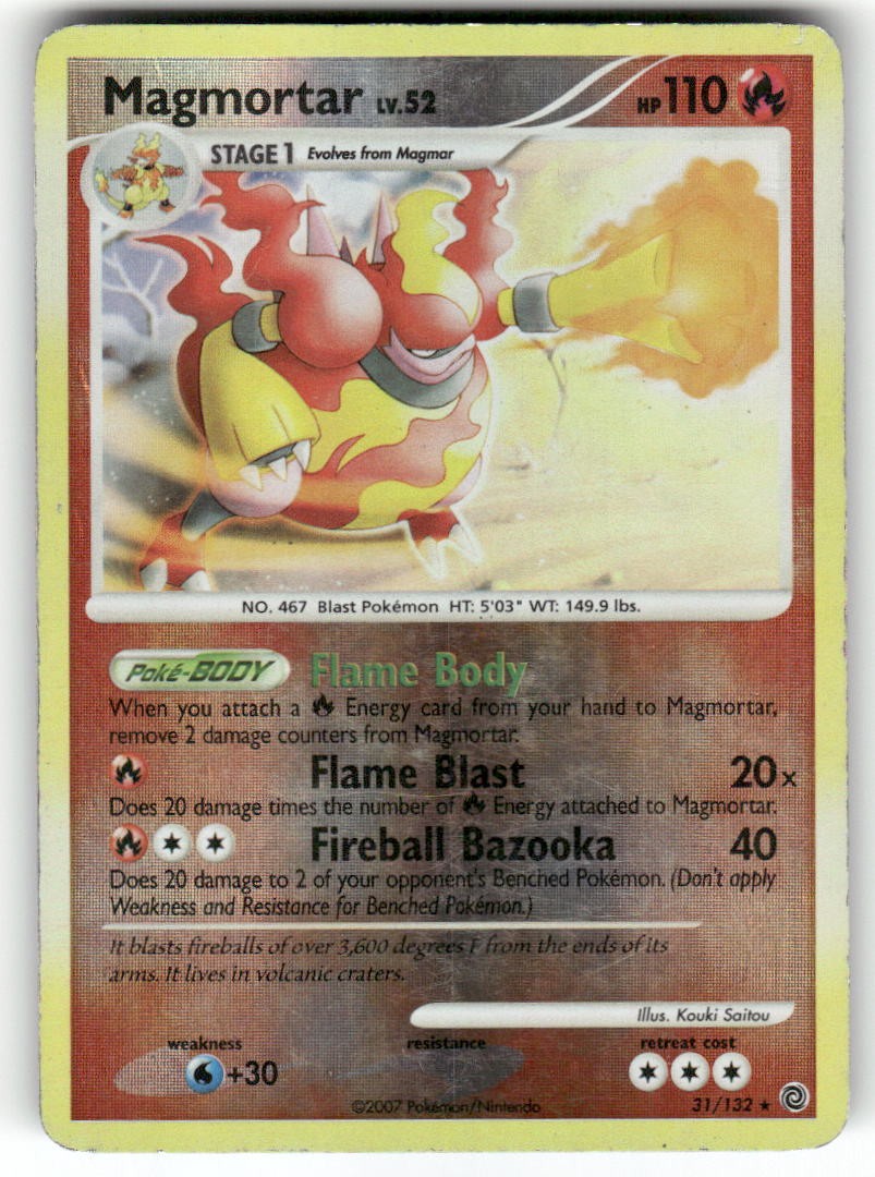 MAGMORTAR - 31/132 - HP - Secret Wonders - REVERSE HOLO Rare - Pokemon