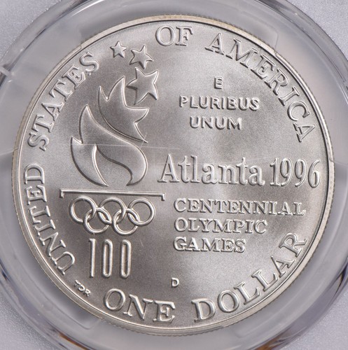 MS70 1996-D Paralympic Commemorative Dollar PCGS Blue Label *3136 - Picture 4 of 5