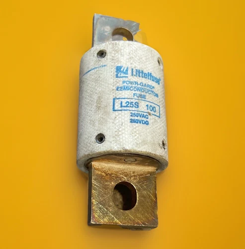 🔥(AN) Littelfuse L25S100 100A 250V Fast Acting Semiconductor Fuse Bolt Mount