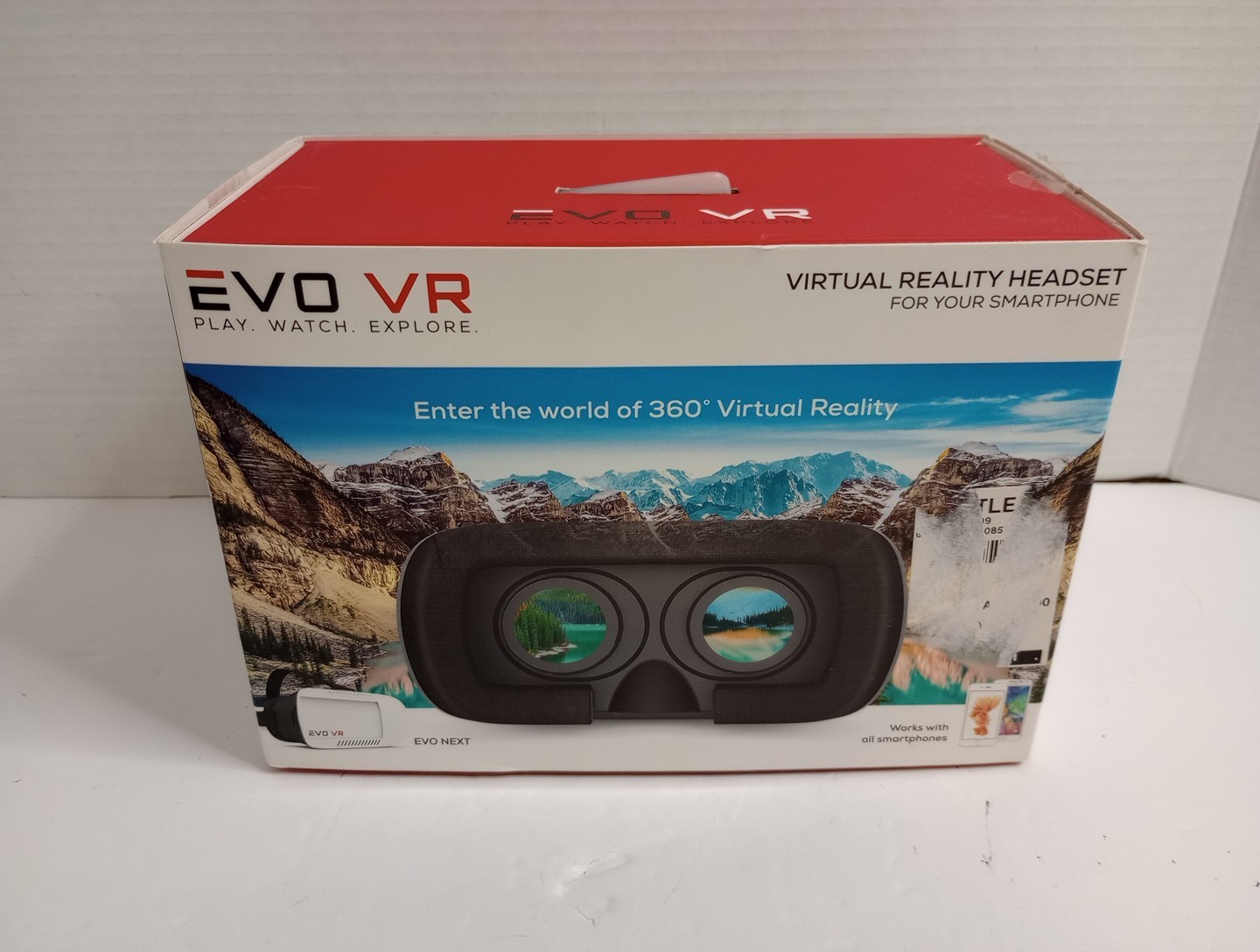 EVO VR Virtual Reality Headset works with iPhones , Samsung Galaxy phones & more