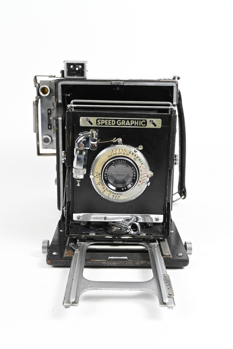 Graflex Speed Graphic 4x5 Camera w/127mm f4.7 Ektar Lens