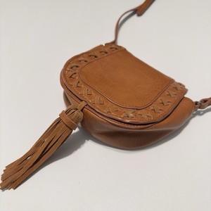 Inc International Concepts Logan Mini Saddle Bag Tassels EUC