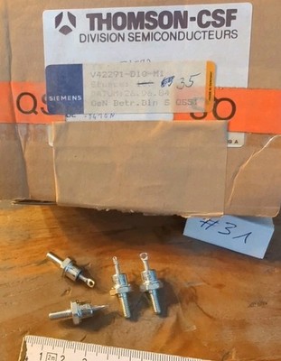 10x GLT 12 THOMSON CSF SEMICONDUCTORS GLT12 HOCHLEISTUNGS RECTIFIER ZENER DIODEN