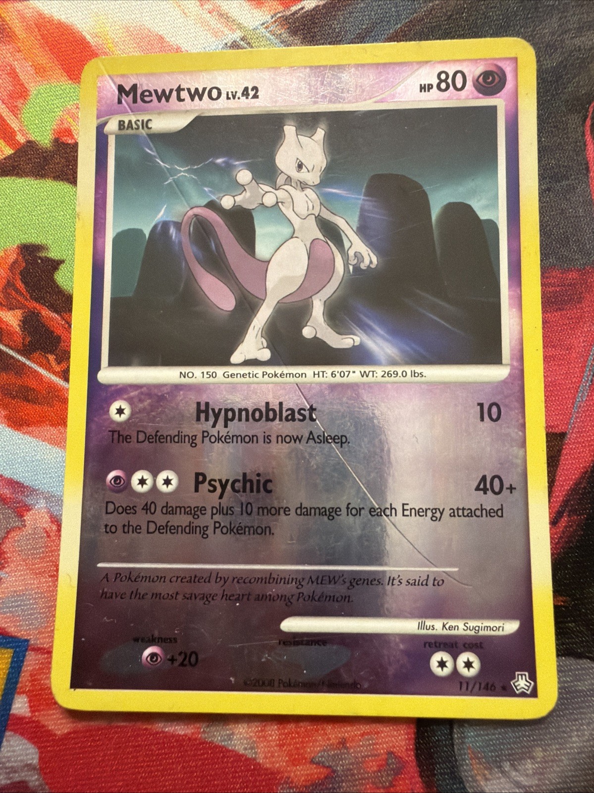 Mewtwo 11/146 Legends Awakened Holo Rare Reverse Holo 80 HP Pokémon TCG English