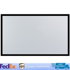 135" Inch Fixed Aluminum Frame Projector Screen Home Theatre HD TV Projection US