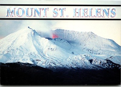Mount St. Helens Fire & Ice Volcano Postcard 2005