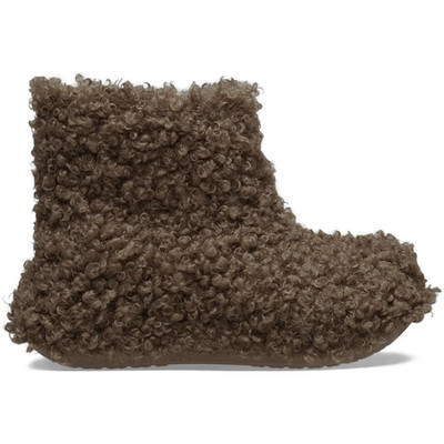 CROCS FAUX FUR BOOTS/COLOR CAFFE/SIZE 10/LIMITED EDITION