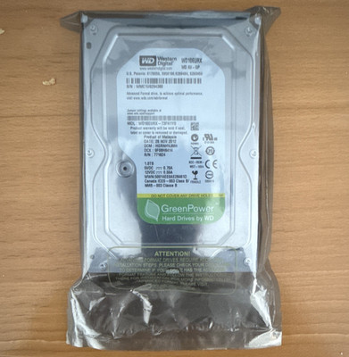 Western Digital 1TB 3,5 Zoll SATA interne HDD WD10EURX AV-GP 64MB 7200rpm
