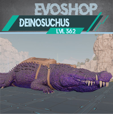 Ark Survival Ascended - 100% imprinted Deinosuchus with saddle - PvE