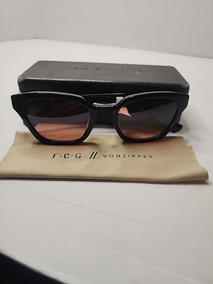 VonZipper Jinx Sunglasses Black with Rose Amber Gradient Lenses Cat Eye