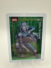 2026 Topps Chrome Marvel White Fox #196 Green Raywave Refractor /99